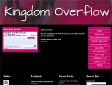 Tablet Screenshot of kingdomoverflow.com